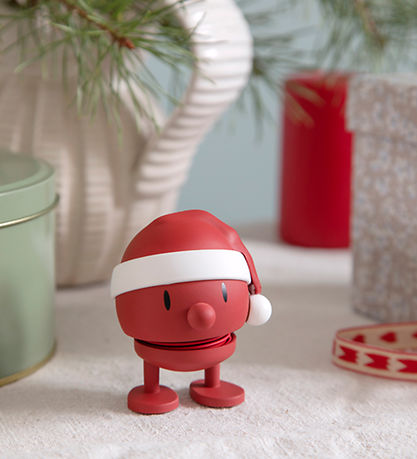Hoptimist Soft Santa Bumble - 10,5 cm - Rød
