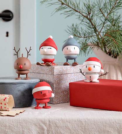 Hoptimist Soft Santa Bumble - 10,5 cm - Rød