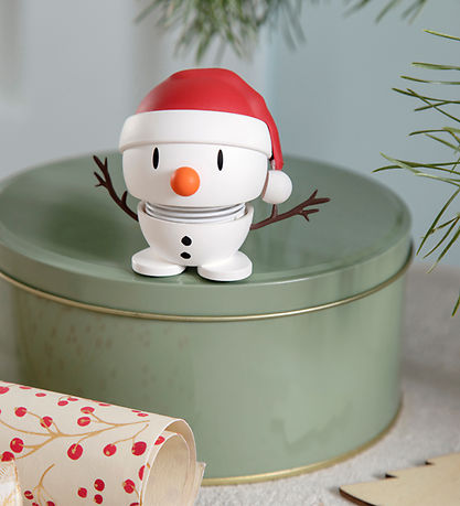 Hoptimist Soft Santa Snowman - 7,5 cm - Hvid