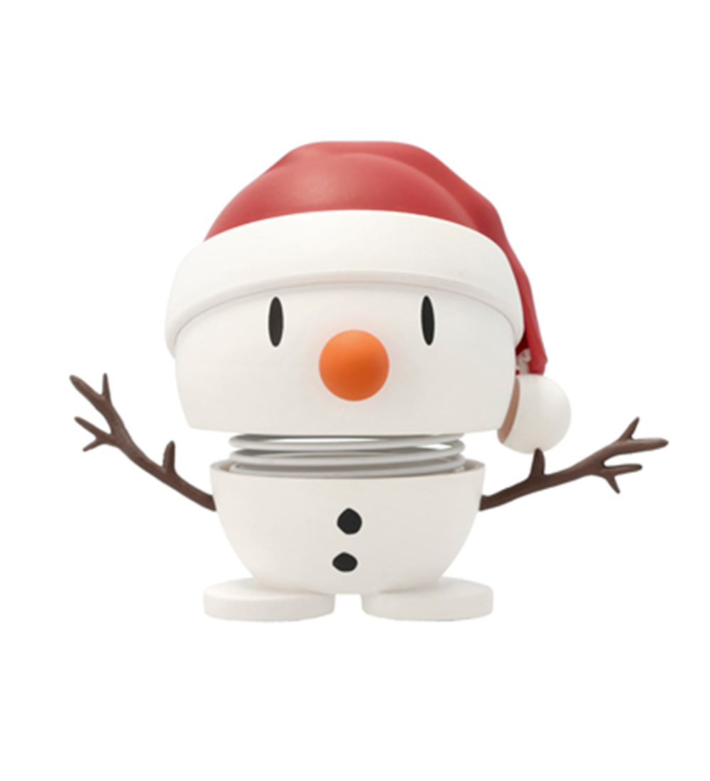 Hoptimist Soft Santa Snowman - 7,5 cm - Weiß - Hoptimist - One Size - Dekoration