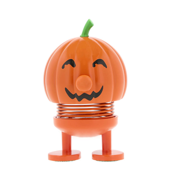 Orange Hoptimist Halloween Pumpkin med græskarhoved og fjederkrop