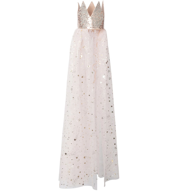 Krone rosa med slør og stjerneskud - Mimi & Lula