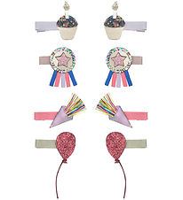 Mimi & Lula Hårclips - 8-pak - 3 cm - Birthday Theme Party Time Mimi & Lula Hårclips - 8-pak - 3 cm - Birthday Theme Party Time