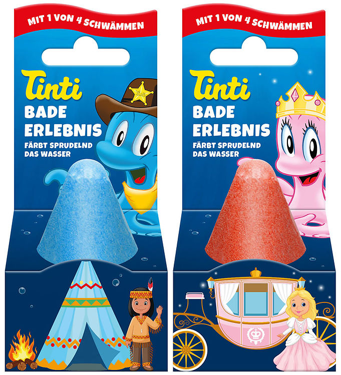 Tinti Badebombe - Assorteret - Rød/Blå
