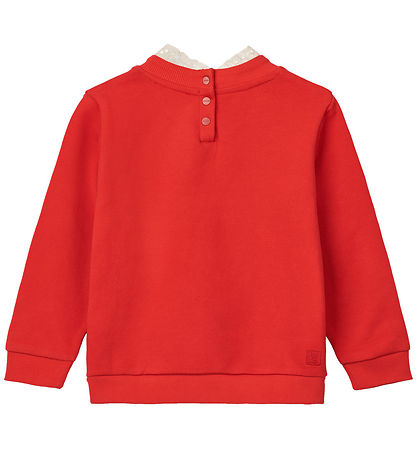 Liewood Sweatshirt - Rakel - Holiday Bow Dark Red/Apple Red