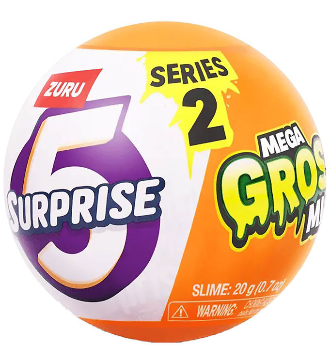 5 Surprise Kugle m. Overraskelse Serie 2 - Mega Gross Minis