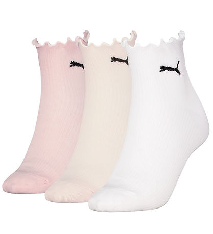 Puma Strømper - 3-pak - Ruffle Quarter - Sand Combo Puma Strømper - 3-pak - Ruffle Quarter - Sand Combo