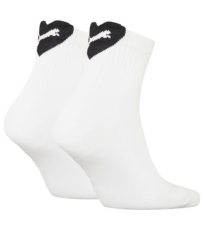 Puma Strømper - 2-pak - Heart Logo Crew - Hvid/Sort