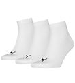 Puma Ankelstrømper - 3-pak - Quarter Plain - Hvid Puma Ankelstrømper - 3-pak - Quarter Plain - Hvid