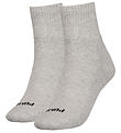 Puma Strømper - 2-pak - Heart Logo Crew - Grey Melange Puma Strømper - 2-pak - Heart Logo Crew - Grey Melange