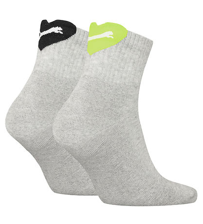 Puma Strømper - 2-pak - Heart Logo Crew - Grey Melange