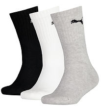 Puma Strømper - 3-pak - Crew Short - Grå/Hvid/Sort