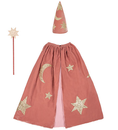 Meri Meri Udklædning - Troldmand - Rosa/Guld m. Stjerner Meri Meri Udklædning - Troldmand - Rosa/Guld m. Stjerner