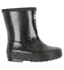 Hunter Gummistøvler - Kids First Giant Glitter - Sort Hunter Gummistøvler - Kids First Giant Glitter - Sort