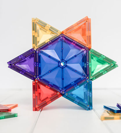 Connetix Magnetsæt - 30 Dele - Rainbow Geometry Pack