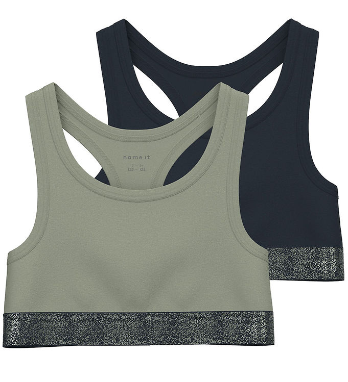 Name It Top - NkfShort - 2-pak - Seagrass