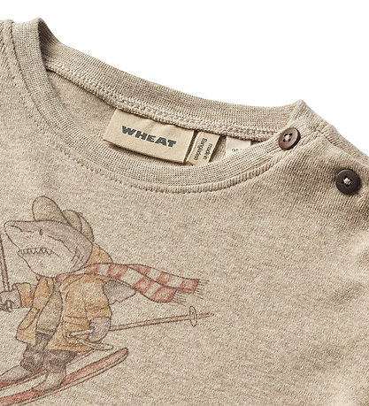Wheat Bluse - Sebastian - Gravel Melange