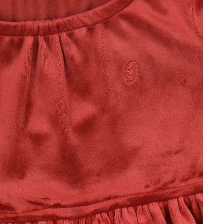 GANT Kjole - Velour - Ruby Red GANT Kjole - Velour - Ruby Red