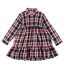 GANT Kjole - Checked Flannel - Evening Blue GANT Kjole - Checked Flannel - Evening Blue