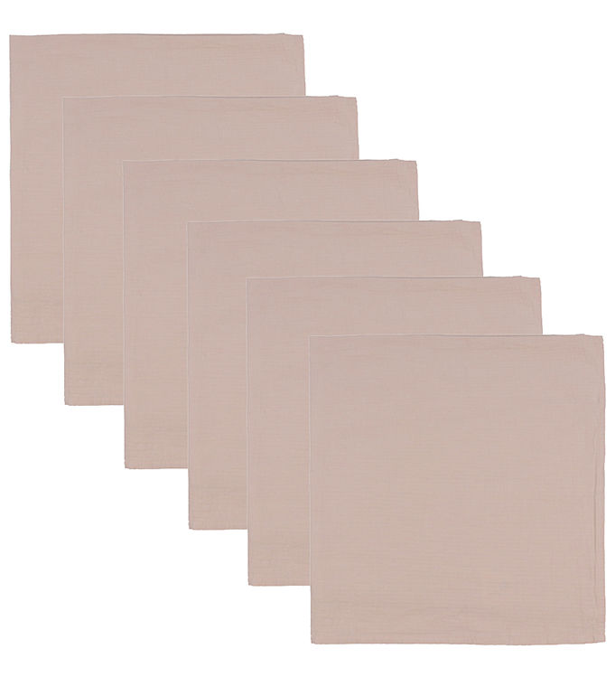 Mininor Økologiske Stofbleer Forvaskede 6-pak - Fersken