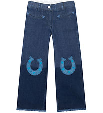 Stella McCartney Kids Jeans - Blå m. Hestesko Stella McCartney Kids Jeans - Blå m. Hestesko