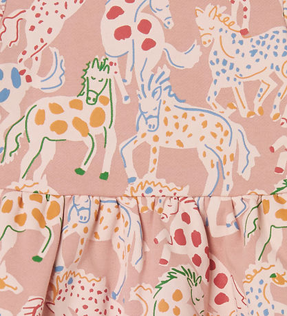 Stella McCartney Kids Sweatkjole - Rosa m. Heste