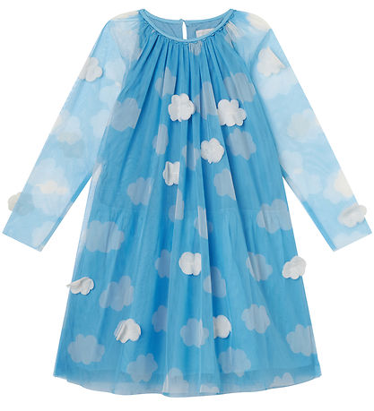 Stella McCartney Kids Tylkjole - Lyseblå m. Skyer Stella McCartney Kids Tylkjole - Lyseblå m. Skyer