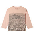 Stella McCartney Kids Bluse - Rosa m. Hest Stella McCartney Kids Bluse - Rosa m. Hest