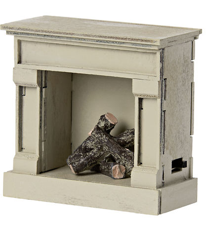 Maileg Miniatyr öppen spis - Off White