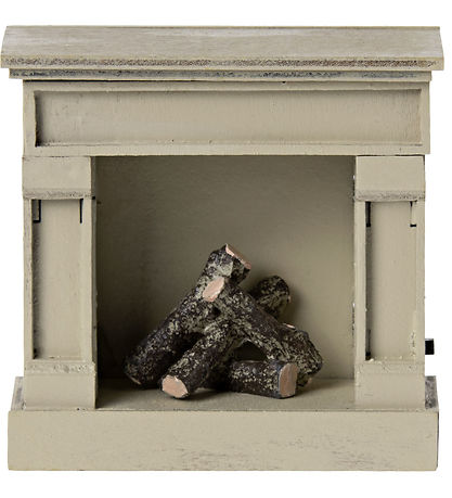 Maileg Miniatyr öppen spis - Off White