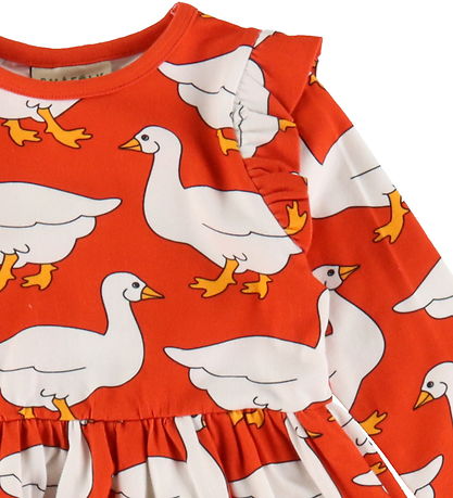 Småfolk Kjole - Grenadine m. Gæs