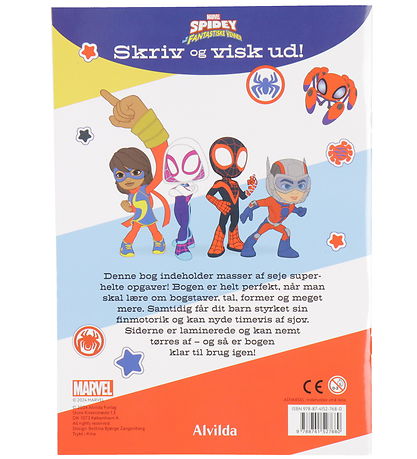 Alvilda Opgavebog - Skriv Og Visk Ud - Marvel Spidey Alvilda Opgavebog - Skriv Og Visk Ud - Marvel Spidey
