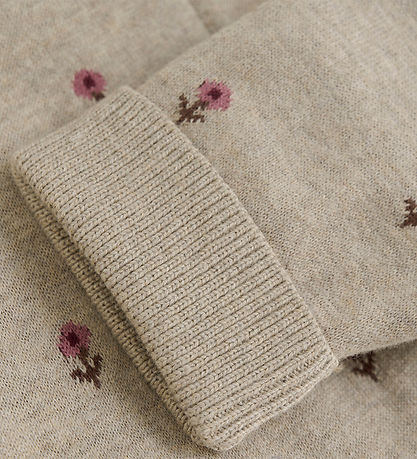 Minymo Bukser - Strik - Brown Melange