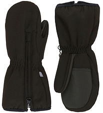 Color Kids Luffer m. Lynlås - Softshell - Sort Color Kids Luffer m. Lynlås - Softshell - Sort