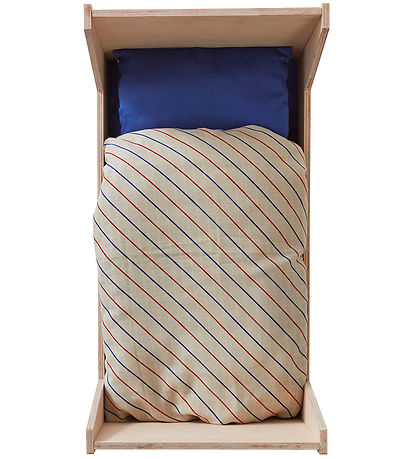 OYOY Dukkesengetøj m. Madras - Stribet - Blue OYOY Dukkesengetøj m. Madras - Stribet - Blue