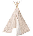 Kids Concept Legetelt - Tipi Dot - Hvid/Beige Kids Concept Legetelt - Tipi Dot - Hvid/Beige
