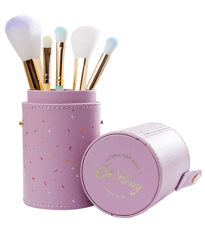 Oh Flossy Makeup-børster - 5 stk. - Rainbow