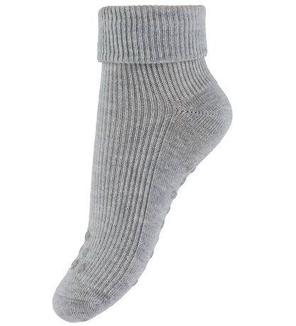 Minymo Strømper - Rib - 2-pak - Light Grey Melange