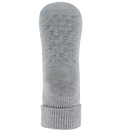 Minymo Strømper - Rib - 2-pak - Light Grey Melange