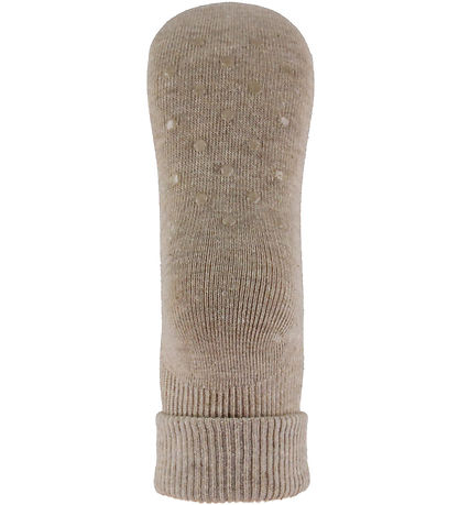 Minymo Strømper - Rib - 2-pak - Silver Mink Melange