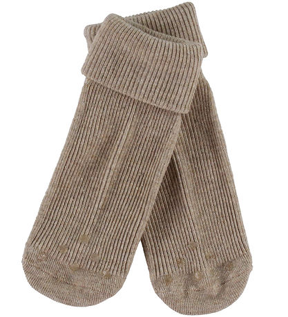 Minymo Strømper - Rib - 2-pak - Silver Mink Melange