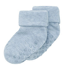 Minymo Strømper - Rib - 2-pak - Winter Sky Melange Minymo Strømper - Rib - 2-pak - Winter Sky Melange