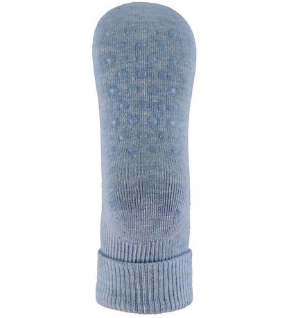 Minymo Strømper - Rib - 2-pak - Winter Sky Melange