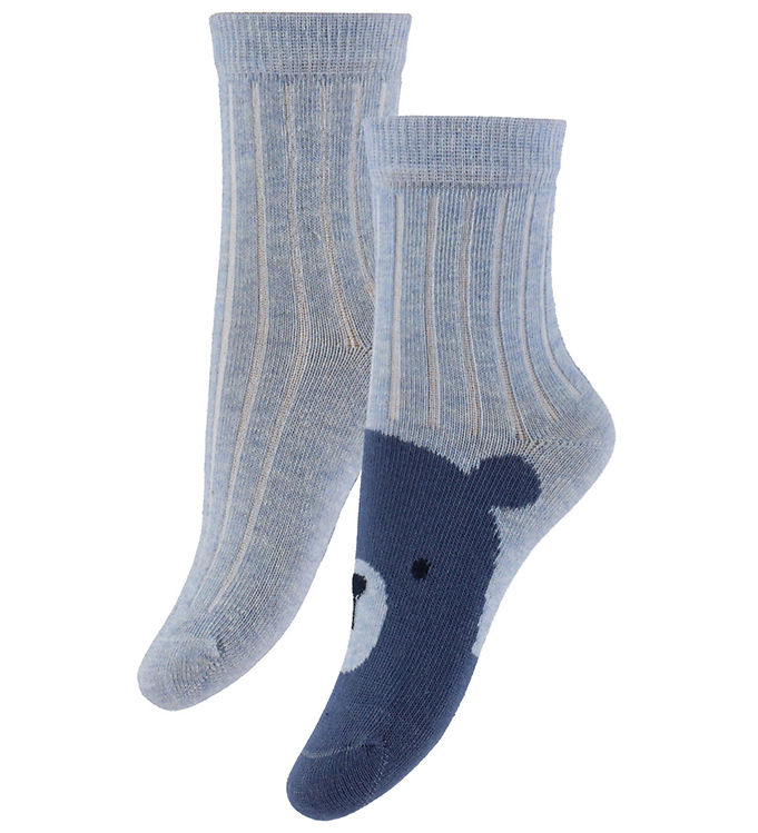 Minymo Strømper - Noos - 2-pak - Winter Sky