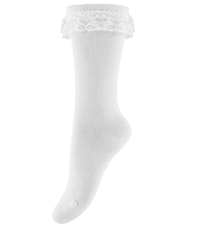 Minymo Knæstrømper - Noos - White
