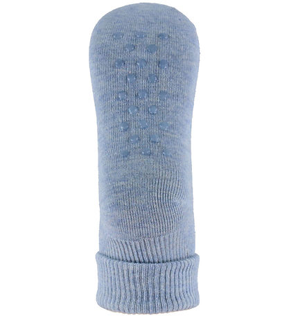 Minymo Strømpebukser - 2-pak - Rib - Noos - Winter Sky Melange