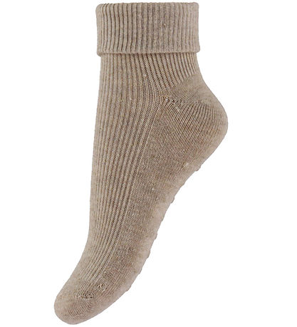 Minymo Strømper - Rib - 2-pak - Silver Mink Melange