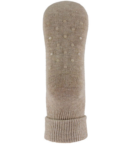 Minymo Strømper - Rib - 2-pak - Silver Mink Melange