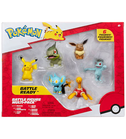 Pokémon Figur - 6-pak - Battle Figure Pokémon Figur - 6-pak - Battle Figure