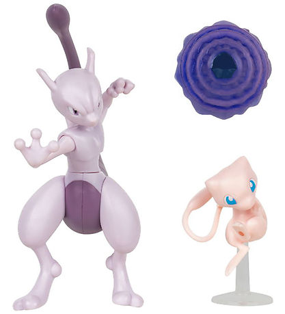 Pokémon Figur - Battle Figure 2-pak - Mewtwo And Mew